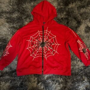 Red Spider Web Hoodie